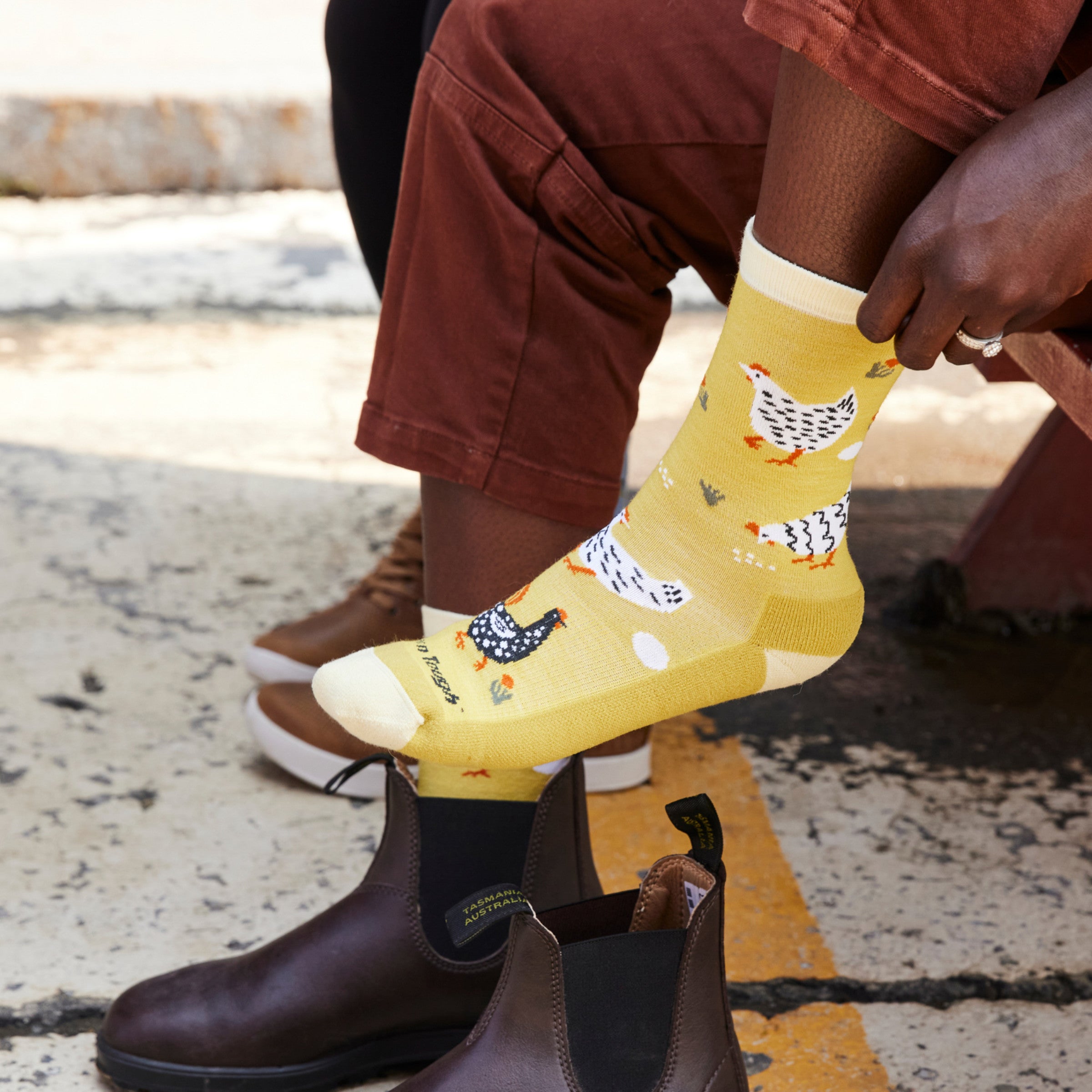 Women's Mother Clucker Crew Lightweight Lifestyle Socks - Image 3