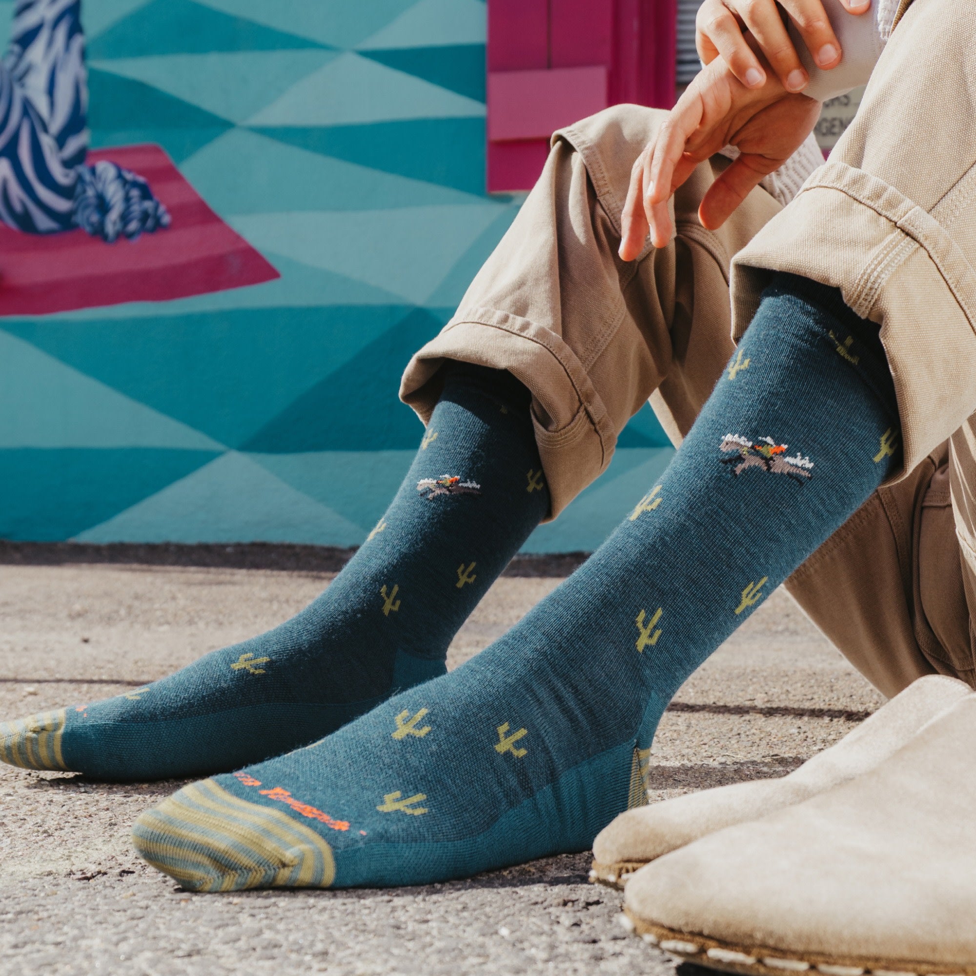 Men's Wool'D Wool'D West Crew Lightweight Lifestyle Socks - Image 4