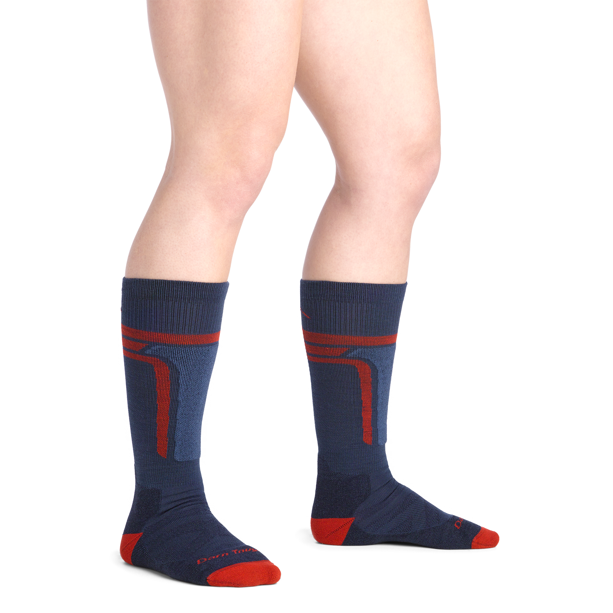 Kids T-Bar Over-the-Calf Midweight Ski & Snowboard Socks - Image 4